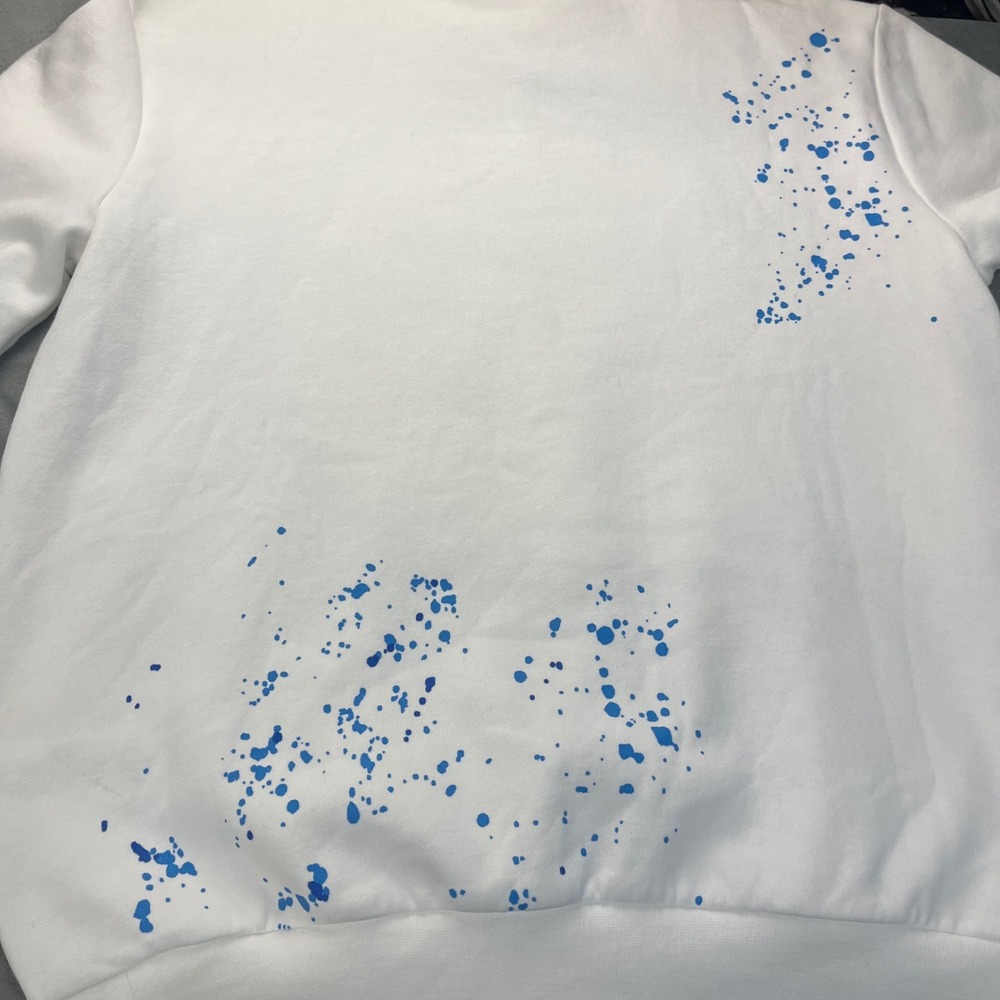 NWT Polo Ralph Lauren Tie Dye Logo Fleece Crewneck Sweatshirt Mens Small White‎ - Picture 9 of 9